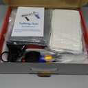 Rug Tufting Gun with Carpet Trimmer KitTufting Gun Starter Kit Professional Tufting Rug Making Machine 2 in 1 Cut Pile Loop Pile Tufting Gun Kits for Beginners and Amateur (yellow)