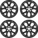 Wheel Skins comeptible with Jeep Cherokee 2014-2018 ; Set of 4 Pack;Glossy Black Wheel Covers;Set of 4 Packs;17 inch