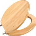 Toilet Seat, Solid Wood, Pine Wood, High Gloss Finish, PIKLiDS (Elongated)