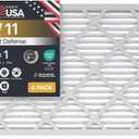 BNX TruFilter 16x24x1 Air Filter MERV 11 (4-Pack) - MADE IN USA - Allergen Defense Electrostatic Pleated Air Conditioner HVAC AC Furnace Filters for Allergies, Dust, Pet, Smoke, Allergy MPR 1200 FPR 7