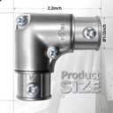 5 Pcs EMT Conduit Fittings Inside Corner Pull Elbow, EMT 90 Degree Metal Conduit Capped Corner Coupling, Combo Head Set Screw, Zinc Die Cast, Silver (1/2 Inch)