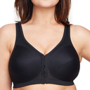 Glamorise Full Figure Plus Size MagicLift Front-Closure Posture Back Bra Wirefree #1265 58J