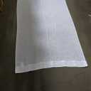 White Sheer Linen Curtains White Curtain, 
2 Panels
 7x4 FT