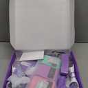 Pilates Ring Set for Women, Home Workout Pilates Equipment with Resistance Bands, 14'' Magic Circle, Mini Ball, Pilates Starter Kit for Strength, Toning and Flexibility (Medium-Level2, Purple)