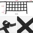 JeCar Trunk Net Mesh Cargo Net for 2018-2023 Jeep Wrangler JL JLU 2 Door & 4 Door (Black)