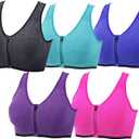 YEYELE Medium Support and Removable Pad Tank Top Racerback Post Surgery Sports Bras for Women L