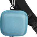 2 x Hermitshell Travel Case for Phomemo M02 / Phomemo M02 Pro/Phomemo M02S Mini Sticker Printer Maker (Light Blue) (Small)