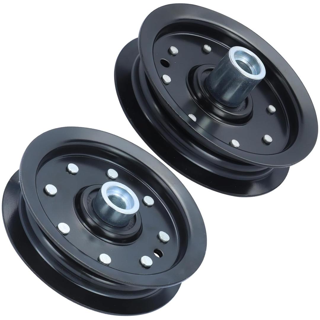 603986 Idler Pulley with 604219 Idler Pulley Replaces 605512 Hustler Deck Pulley 603986, 604219 for Hustler 52" Raptor 938597, 938605, 939165, 939223, Hustler 42" Raptor SD 938142 Decks