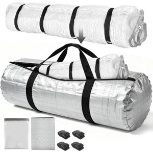 Mattress Vacuum Bag for Moving & Storage, Double Protection Mattress Moving System with Thickened Vacuum Bag, Protective Storage Bag & 4 Straps, Fits Memory Foam & Latex (King/California King)