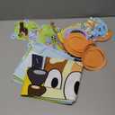 Bluey Birthday Decorations and Party Supplies for 16 Guests | Officially Licensed | Large Foil Bluey Balloon and Bingo Balloon, Banner, Tablecloth, Plates, Napkins, Sticker