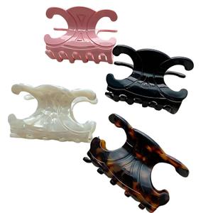 Elegant Butterfly Hair Clip, Pink Decorative Hair Accessory for Women, Large Claw Design (Style-B)