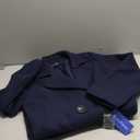 ChouYatou Women's Winter Coat Casual Long Winter Coat Navy  S