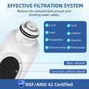 Hdx Fms-2 Water Filter for Samsung Refrigerator, Rs25h5111sr Rs25j500dsr rf263beaesg rf28hfedtsr, Carbon Block Filtration, HAF-CIN/EXP, DA29-00020B, 3 Pack SETFEEL