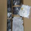 Farmhouse Pendant Lights Kitchen Island | 5-Light Lantern Hanging Light Fixtures with Hemp Rope Woven Lampshade for Dining Room | Bar | Sink | Barn | Rattan Pendant Light (Matte Black)