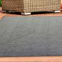 Superior Indoor/ Outdoor Large Area Rug, Reversible Braided Home Floor Decor for Living Room, Kitchen, Entryway, Patio, Front Porch, Deck, Modern, Boho, Farmhouse Style, 3' x 5', Fog Green