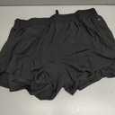 Ksmien Women's Running Shorts Quick Dry Lightweight Athletic Workout Shorts with Liner Phone Pockets (Black)