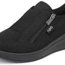 Ryka Women's Lounge Zip Mule Shoes Black 5.5 M