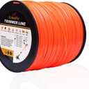 A ANLEOLIFE 5-Pound Commercial Square .095-Inch-by-1280-ft String Trimmer Line in Spool,with Built-in Line Cutter, Orange