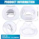 TrelaCo 14 Pcs Sleep Disorders Mask Liners Size Medium Full Face Masks Cover for Sleep Apnea Protector Mask Cushion Cotton Liners Skin Protector Reduces Skin Irritation Noisy Air Leaks Supplies