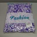 BTFBM Casual Women Summer Dresses 2024 Puff Sleeve Floral Maxi Dresses Smocked Backless Flowy Tiered Beach Long Dress (Purple, L)