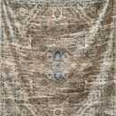 Dreamy Print Blanket Fleece Throw for Bed Sofa Travel and Camping, Super Soft Cozy Fluffy Plush Dreamy Print Blanket for All Seasons 50"x60" (Brown)