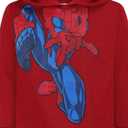 Marvel Spider-Man Boys Pullover Hoodie for Toddler 3T Dark Red (Red)