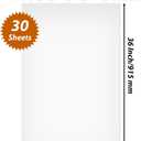 30 sheets White Poster Board, 24x36 inches Large Poster Paper, 250GSM Thickness Blank Posterboard Bulk for Office Project, School Supplies, DIY, Signs Project Presentations, Crafts and Drawing