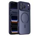 iPhone 17 Pro Case, Compatible with MagSafe, [Camera Protection] [15FT Military Drop Protection] Shockproof Translucent Matte Anti-Slip Phone Case, 6.3", Deep Blue