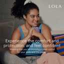 LOLA Ultra-Thin Cotton Panty Liners for Women - Hypoallergenic Panty Liners & Daily Light Pads - Unscented Organic Pads for Women - Pack of 56, 6.5 in