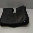 Cushion Lab Patented Pressure Relief Seat Cushion for Long Sitting Hours on Office & Home Chair - Extra-Dense Memory Foam for Soft Support. Car Pad for Hip, Tailbone, Coccyx, Sciatica - Black