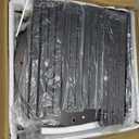 5 Tier Wood Tall Plant Stand Metal Rack Indoor, Multiple Flower Pot Holder Shelves Corner Rack, Round Planter Shelf Display Rack Storage Organizer for Patio Living Room Balcony(Black Oak)