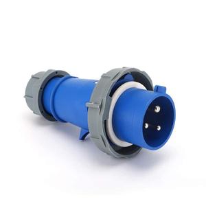 IEC60309 Waterproof CEE Industrial Connector Plug 3Pin 16A 250V 2P+E IP67 Cable Mount