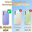 Galaxy A54 Case with Card Holder,Credit Card Slot Protective Wallet Case for Samsung Galaxy A54 - Pink