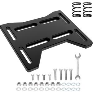 FVRITO Motor Engine Mounting Plate for Predator 212cc 196cc 224cc GX160 6.6HP OHV Small Clone Engine Mini Bike Coleman CT200U BT200X CC100X Baja Doodlebug DB30 Performance Parts Aluminum Black