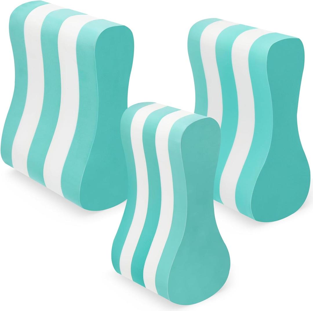 Soulchen 3 Pack Swimming Pull Float, 3 Sizes EVA Swimming Kickboard Swim Buoy 5 Layer Training Leg Float Aid Pool Buoy for Lap Training, Combo Pull for Adults and Beginners Train