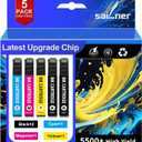 Remanufactured Replacement for Epson 812XL Ink Cartridges Combo Pack T812 812 Ink Cartridges High Yield for Epson Workforce Pro WF-7840 WF-7820 WF-7310 EC-C7000 Printers 812XL Lastest Chip5 Pack