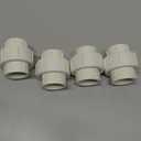 BENLIUDH 1 inch PVC Pipe Union Fittings, PVC Connectors Female Thread Coupling Adapter (1", 4pcs)