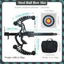 Ball Bearing Bow, Compound Bow Set That Shoots Steel Balls, Right Handed Hunting Bows for Adults, Composite Pulley Bow with Continuous Shooting