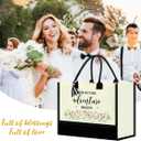 Bride Bag Mrs Canvas Tote Bag for Bride, Bride Gifts for Bridal Shower (Adventure)