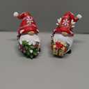 Hodao Christmas Resin Gnomes Handmade Christmas Resin Gnomes Holiday Present, Winter Table Christmas Tree Decorations Indoor and Display on Mantel or Window Sill