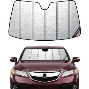 Pigenius Windshield Sun Shade for Acura RDX 2019-2026, Metallic Silver Finish