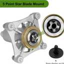 187292 Spindle Assembly with 195945 Pulley, Fit for Hu sqvarna/Craftsman 42" 46" 48" 54" Mower Deck, Mandrel Spindle Replace 587819701 532187281 532192870, Pulley 195945 197473, 1 Pack