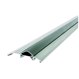 M-D Building Threshold, Silver, 3-3/4in x 3/4in x 36in
Heavy-Duty Aluminum, Flexible Vinyl Insert, Blocks Drafts Moisture Dust Insects, Cut-To-Length Hacksaw, Screws Included