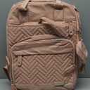 Iniuniu Diaper Bag Backpack, 4 in 1 kit Large Unisex Baby Bags for Boys Girls, Waterproof Travel Back Pack with Diaper Pouch, Pink