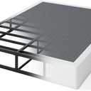 QEROMY 9 Inch High Profile Box Spring, Sturdy Metal Frame Mattress Foundation, Easy Assembly, Quiet & Noise-Free, Queen Size