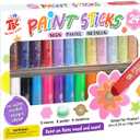 TBC The Best Crafts 24 Colors Mixed pack, Washable Paint, Non-toxic, Tempera Paint Sticks for Kids and Students