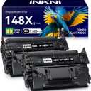 148X Black High Yield Toner Cartridge - with Chip Compatible Replacement for HP 148X 148A W1480X W1480A for HP LaserJet Pro MFP 4101fdw 4001dn 4001n 4101fdn 4001dw Printer for Office Work - 2 Pack