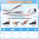 2 x Cloud Insoles - 4D Cloud Insole for Men, Orthopedic Insoles for Women & Men - Plantar Fasciitis Inso les, 4D Sports Shoes Insole, Anti Fatigue, Shock Absorption, Foot Pain Relief (Gray, 4-8.5)