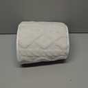 Christmas Tree Collar, Rustic White Luxury Plush Faux Fur Tree Collar with Textured Crossed Diamond Pattern, Soft Boho Xmas Tree Ring Beige Tree Skirt for Holiday Decorations Home Decor