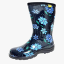Women's Rain Boots Waterproof Mid Calf Rubber Garden Boots for Women Outdoor Mud Work with Comfort Insole